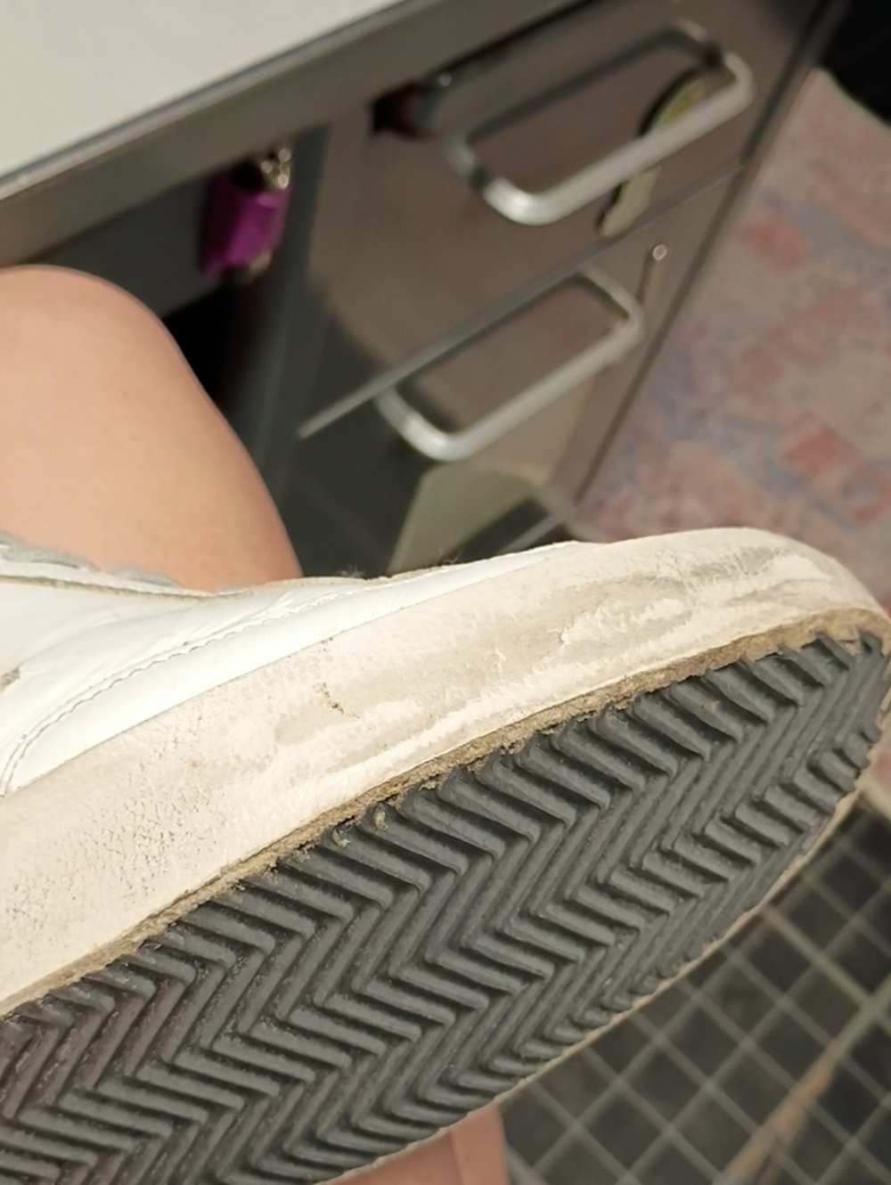 Golden Goose White and Tan Suede Star Sneakers - Picture 7 of 8